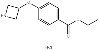 ethyl4-(azetidin-3-yloxy)benzoate hydrochloride 结构式