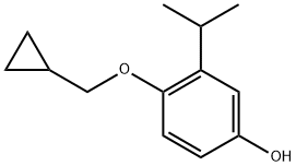4-(cyclopropylmethoxy)-3-isopropylphenol 结构式