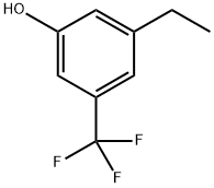 3-乙基-5-(三氟甲基)苯酚 结构式