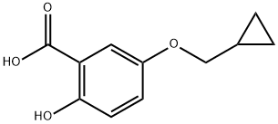 5-(Cyclopropylmethoxy)-2-hydroxybenzoic acid 结构式