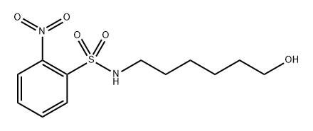 N-(6-Hydroxyhexyl)-2-nitrobenzenesulfonamide 结构式