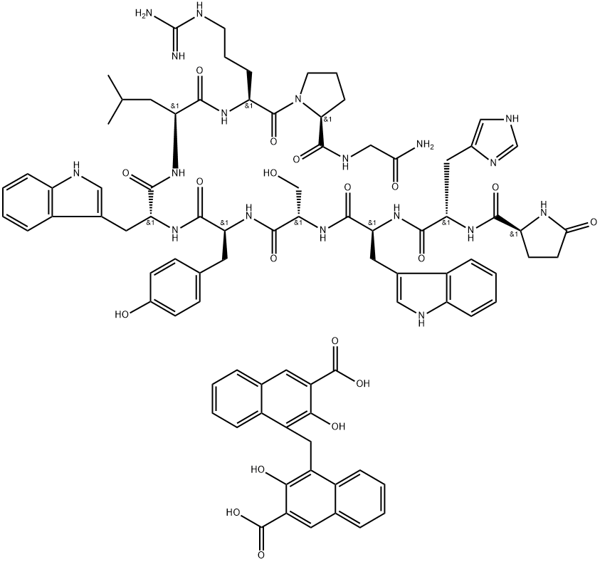 双羟荼酸曲普瑞林 结构式