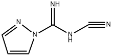 1H-Pyrazole-1-carboximidamide, N'-cyano-, [C(E)]- 结构式