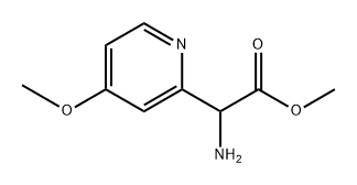 2-氨基-2-(4-甲氧基吡啶-2-基)乙酸甲酯 结构式