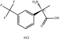 (S)-2-amino-2-(3-(trifluoromethyl)phenyl)propanoicacid hydrochloride 结构式