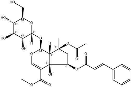 6-O-TRANS-CINNAMOYLPHLORIGIDOSIDE B 结构式