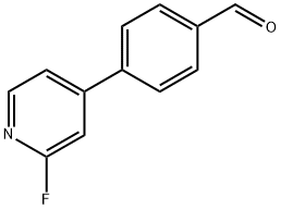 4-(2-Fluoropyridin-4-yl)benzaldehyde 结构式