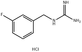 1-(3-氟苄基)胍盐酸盐 结构式