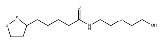 Lipoamido-PEG1-alcohol 结构式