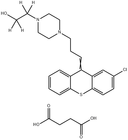 [2H4]-珠氯噻醇琥珀酸 结构式