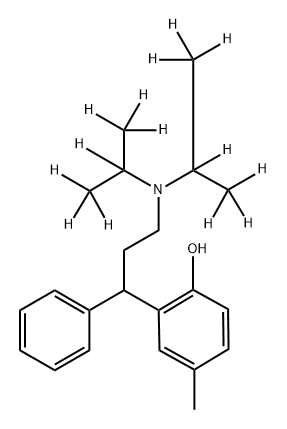 托特罗定杂质-d14 结构式