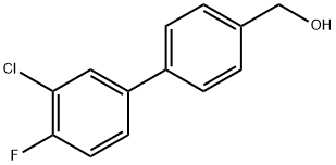 (3'-Chloro-4'-fluoro-[1,1'-biphenyl]-4-yl)methanol 结构式
