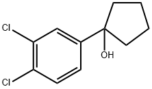 1-(3,4-dichlorophenyl)cyclopentanol 结构式