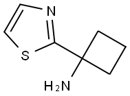 1-Thiazol-2-yl-cyclobutylamine 结构式