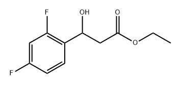 Ethyl 3-(2,4-difluorophenyl)-3-hydroxypropanoate 结构式