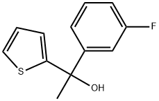 1-(3-fluorophenyl)-1-(thiophen-2-yl)ethanol 结构式