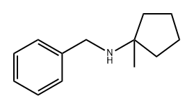 N-苄基-1-甲基环戊胺盐酸盐 结构式