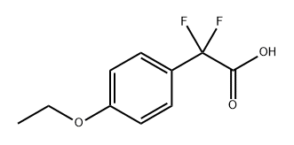 2-(4-乙氧基苯基)-2,2-二氟乙酸 结构式