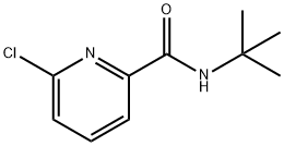 6-氯-N-(1,1-二甲基乙基)-2-吡啶甲酰胺 结构式