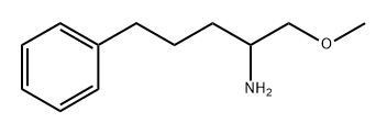 1-甲氧基-5-苯基戊-2-胺 结构式