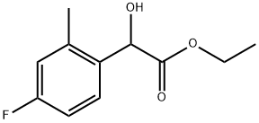 Ethyl 4-fluoro-α-hydroxy-2-methylbenzeneacetate 结构式