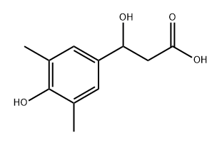 3-羟基-3-(4-羟基-3,5-二甲基苯基)丙酸 结构式