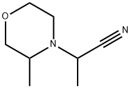 4-Morpholineacetonitrile, α,3-dimethyl- 结构式