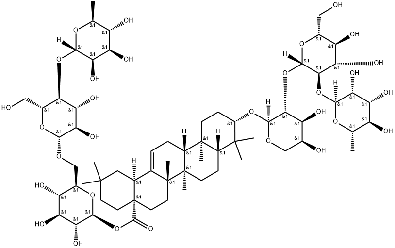 多被银莲花皂苷R8 结构式