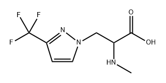 2-(甲基氨基)-3-(3-(三氟甲基)-1H-吡唑-1-基)丙酸 结构式