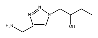 1-(4-(氨基甲基)-1H-1,2,3-三唑-1-基)丁烷-2-醇 结构式