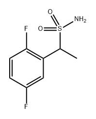 1-(2,5-二氟苯基)乙烷-1-磺酰胺 结构式