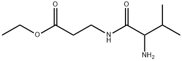 3-(2-氨基-3-甲基丁酰胺基)丙酸乙酯 结构式