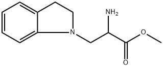 2-氨基-3-(二氢吲哚-1-基)丙酸甲酯 结构式