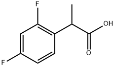BENZENEACETIC ACID, 2,4-DIFLUORO-Α-METHYL 结构式