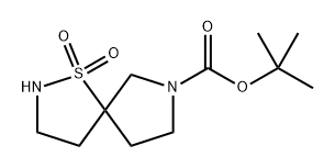 叔丁基1-噻-2,7-二氮螺环[4.4]壬烷-7-羧酸盐1,1-二氧化物 结构式