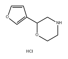 Morpholine,2-(3-furanyl)- 结构式