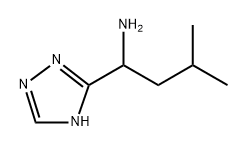 3-甲基-1-(1H-1,2,4-三唑-3-基)丁烷-1-胺 结构式