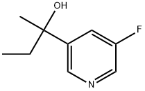 α-Ethyl-5-fluoro-α-methyl-3-pyridinemethanol 结构式