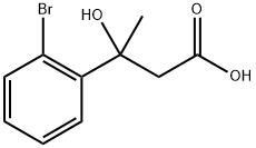 3-(2-bromophenyl)-3-hydroxybutanoic acid 结构式