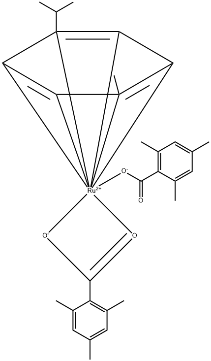 (P-伞花烃)双(均三甲苯羧基)钌(II) 结构式