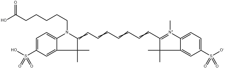 二磺酸基CY7-羧基(甲基) 结构式