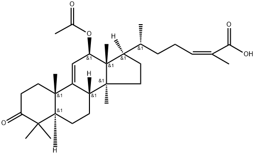 12Β-乙酰氧基黑老虎酸 结构式