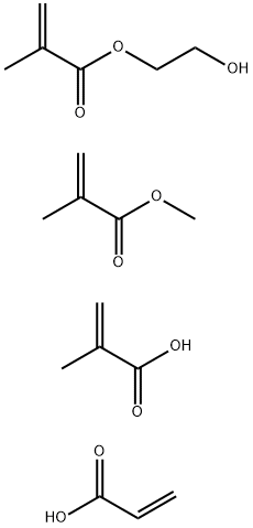 2-Propenoic acid, 2-methyl-, C10-16-alkyl esters, polymers with 2-hydroxyethyl methacrylate, Me methacrylate and perfluoro-C8-14-alkyl acrylate 结构式