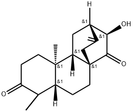ENT-(13S)-13-羟基阿替生-16-烯-3,14-二酮 结构式