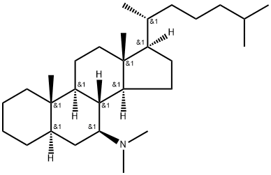 N,N-Dimethyl-5α-cholestan-7β-amine 结构式