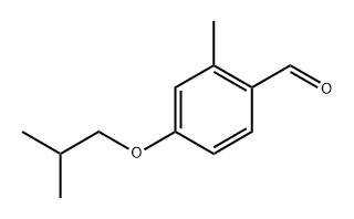 4-isobutoxy-2-methylbenzaldehyde 结构式