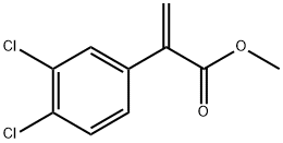 Benzeneacetic acid, 3,4-dichloro-α-methylene-, methyl ester 结构式