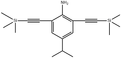 4-异丙基-2,6-双((三甲基硅基)乙炔基)苯胺 结构式