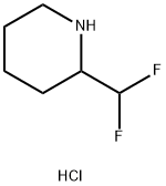 2-(二氟甲基)哌啶盐酸盐 结构式