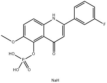 化合物FOSLINANIB SODIUM 结构式